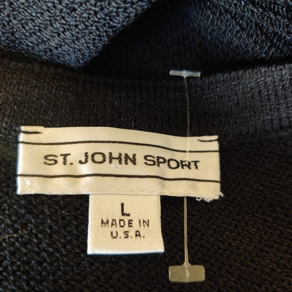 St John Black Sleeveless Dress w/Logo at Back - Picture 11 of 12